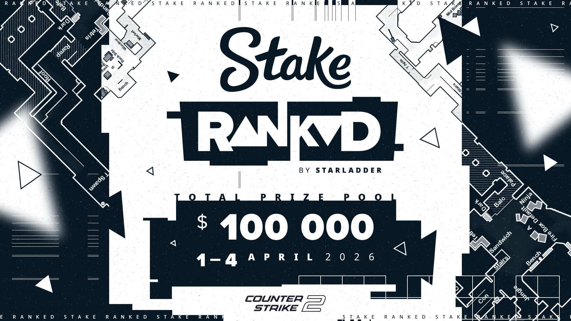 CS2二级赛事迎来变革：StarLadder联手Stake打造“Stake Ranked”巡回赛